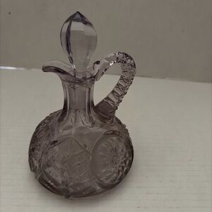 Elegant Purple Glass Decanter